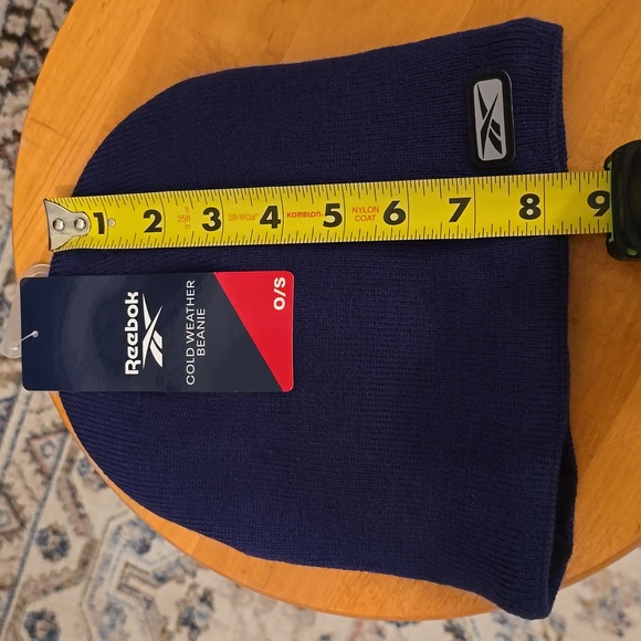 REEBOK BRAND NAVY BLUE COLD WEATHER BEANIE ONE SIZE FITS MOST - Picture 11 of 11